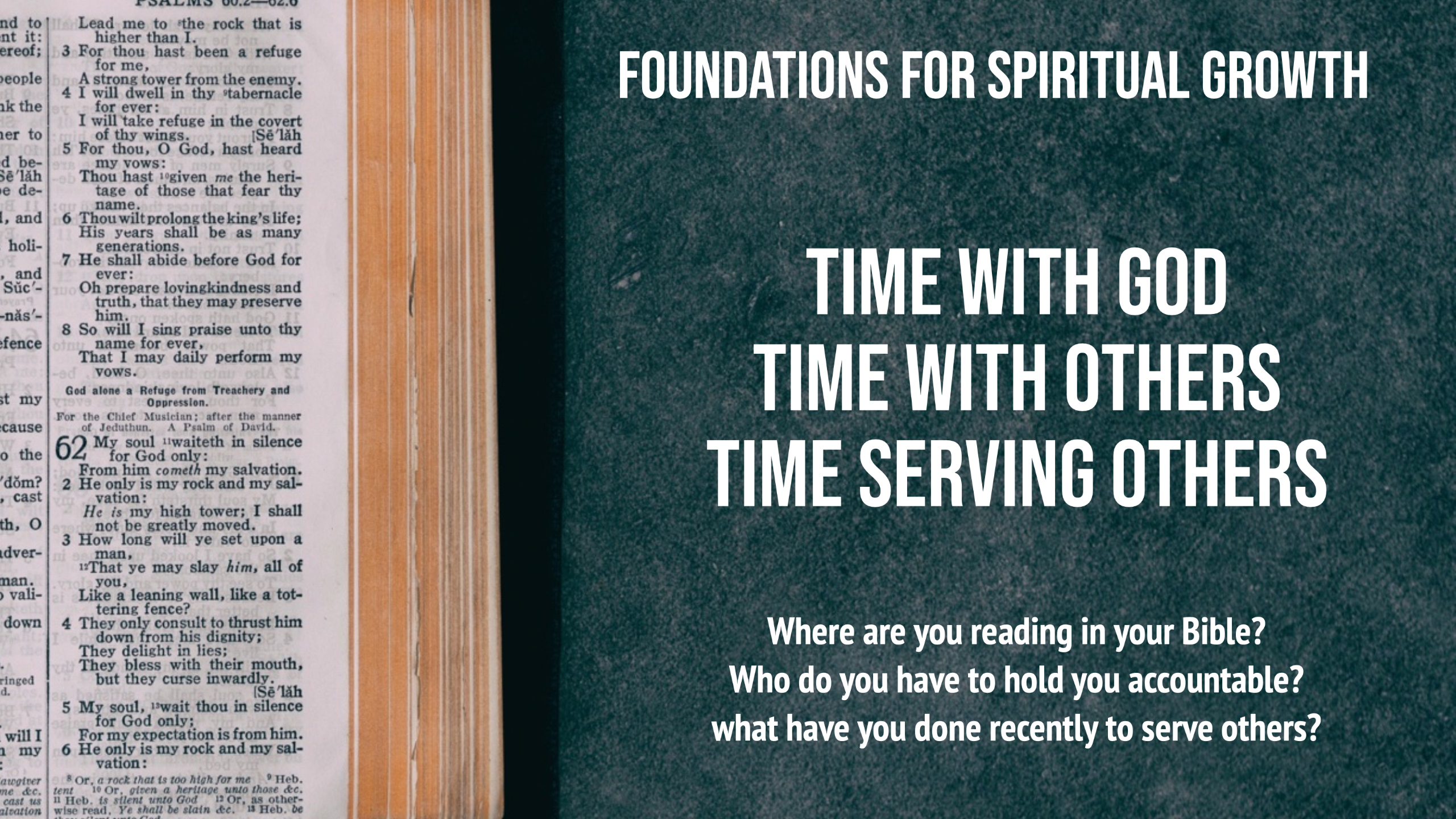 Foundation For Spiritual Growth